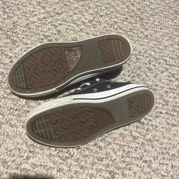 Preschool Boys Black Canvas Converse Size 1 - Picture 2 of 3